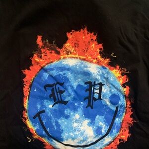 Eleven Paris Black Graphic Logo Tee